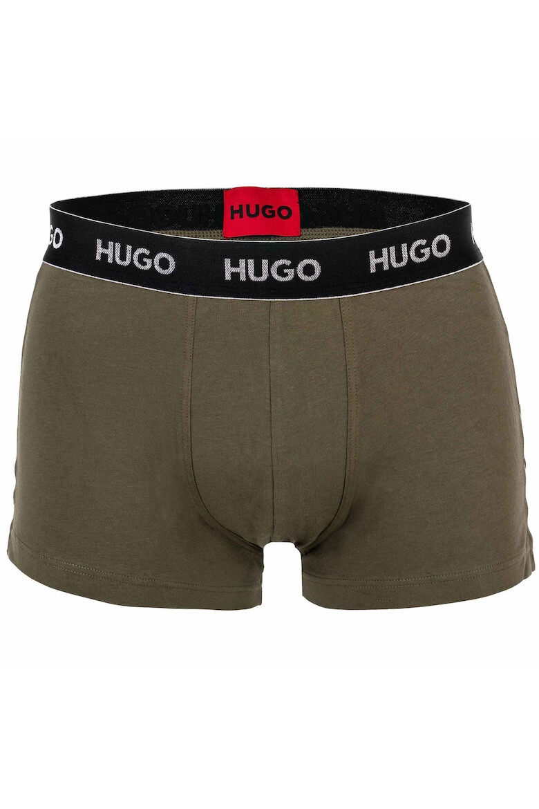 HUGO Босерки с лого на талията - 3 чифта - Pepit.bg