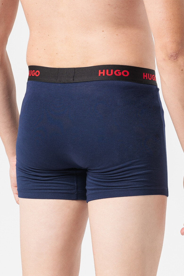 HUGO BOSS - Боксерки с лого на талията - 3 чифта - Pepit.bg