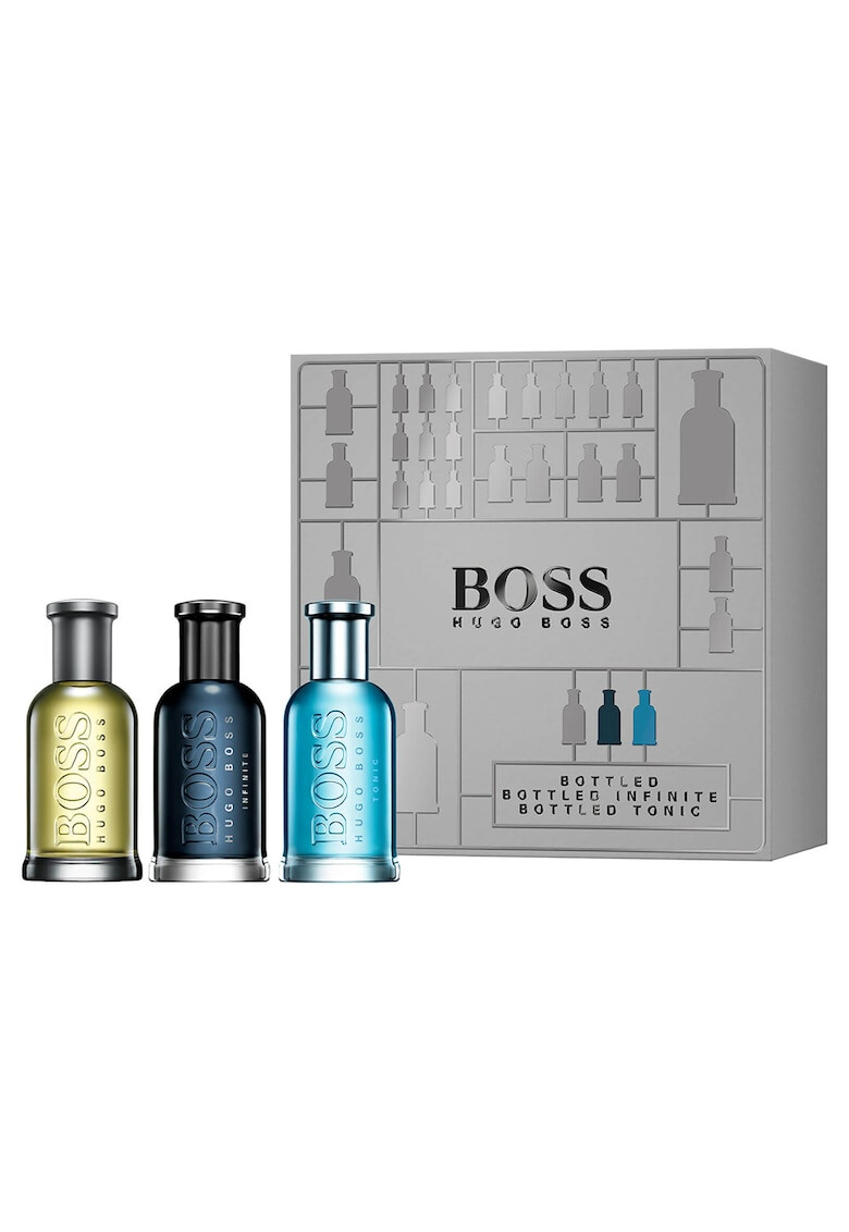 HUGO BOSS Комплект за мъже Bottled Collection: Тоалетна вода Boss Bottled 30 мл + Тоалетна вода Boss Bottled Tonic 30 мл +Парфюмна вода Boss Bottled Infinite 30 мл - Pepit.bg