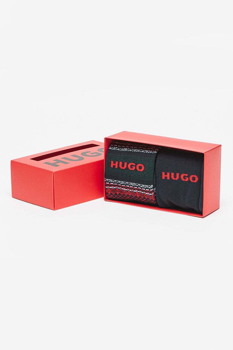 HUGO Чорапи с памук с лого 2 чифта - Pepit.bg
