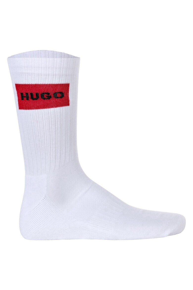 HUGO Дълги чорапи с лого - 3 чифта - Pepit.bg