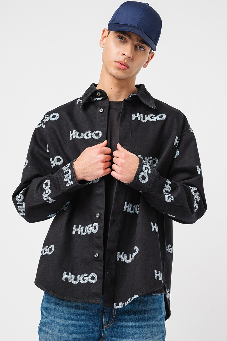 HUGO Дънкова риза с лого - Pepit.bg
