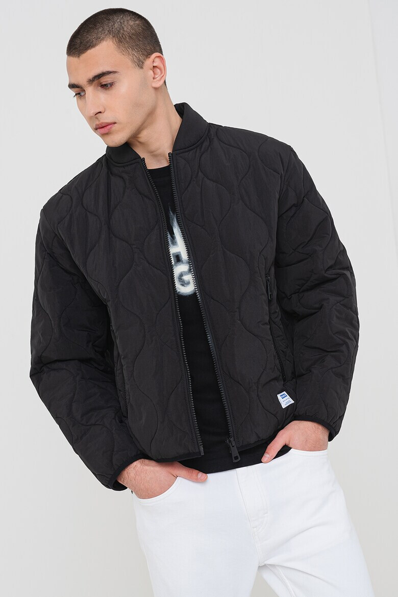 HUGO Капитонирано яке бомбър Nylon - Pepit.bg