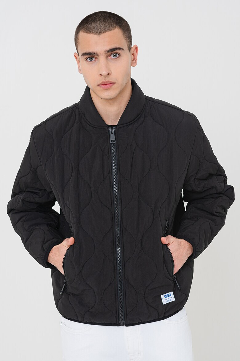 HUGO Капитонирано яке бомбър Nylon - Pepit.bg
