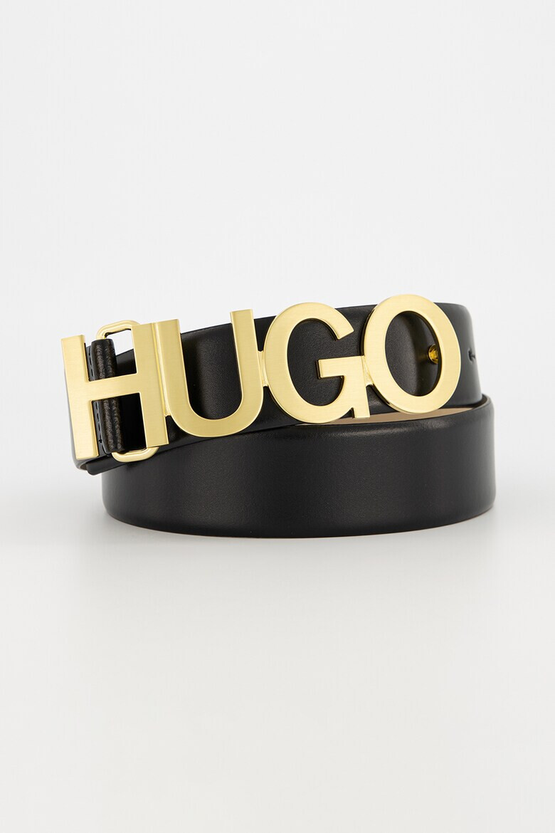 HUGO Кожен колан Zula с лого - Pepit.bg