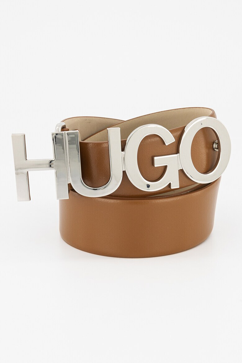 HUGO Кожен колан Zula с лого - Pepit.bg