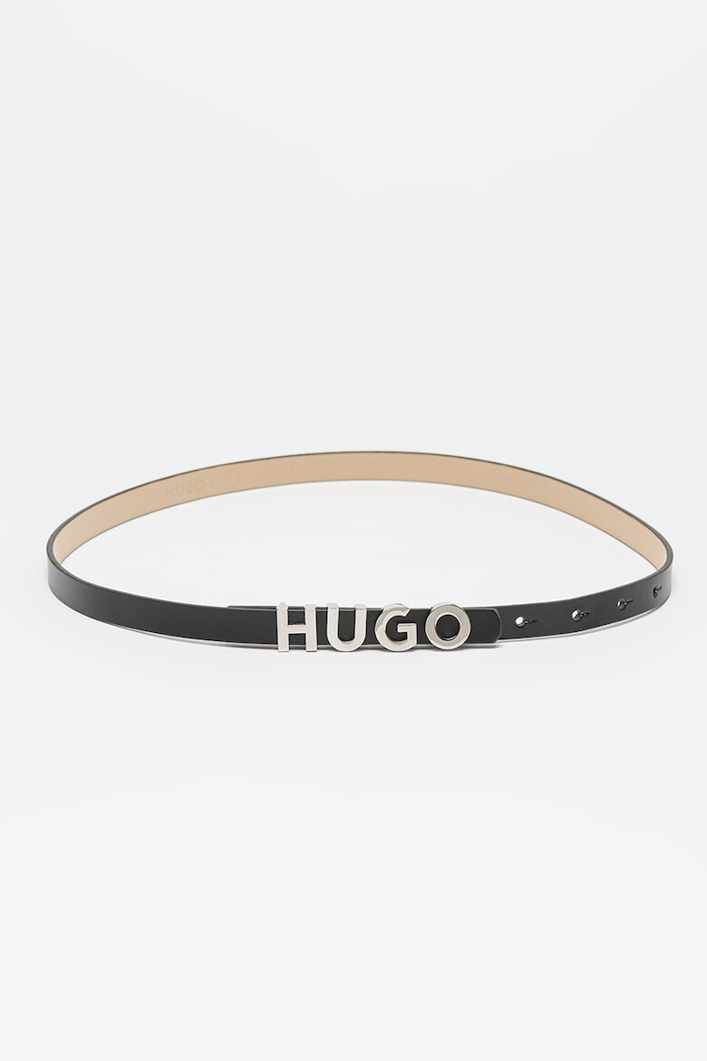 HUGO Кожен колан Zula с лого - Pepit.bg