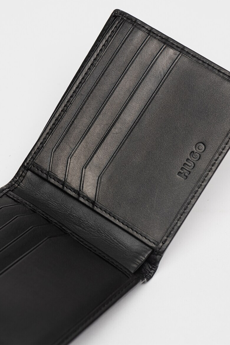 HUGO Кожен портфейл Tibby - Черен - Pepit.bg