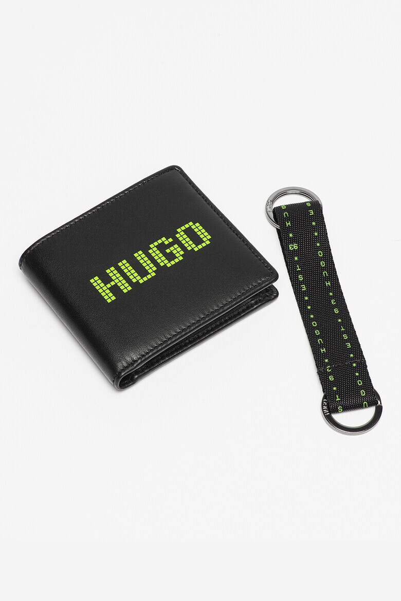 HUGO Кожен портфейл с лого - Pepit.bg