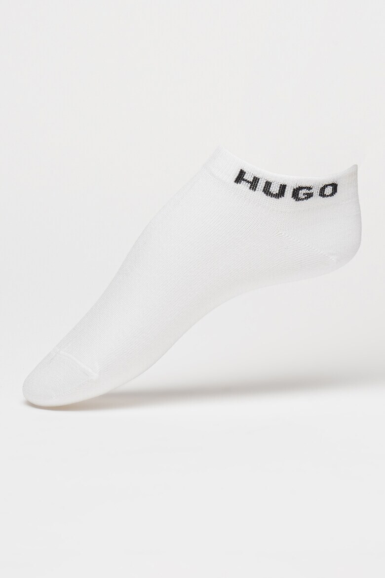 HUGO Къси чорапи с лого - 3 чифта - Pepit.bg