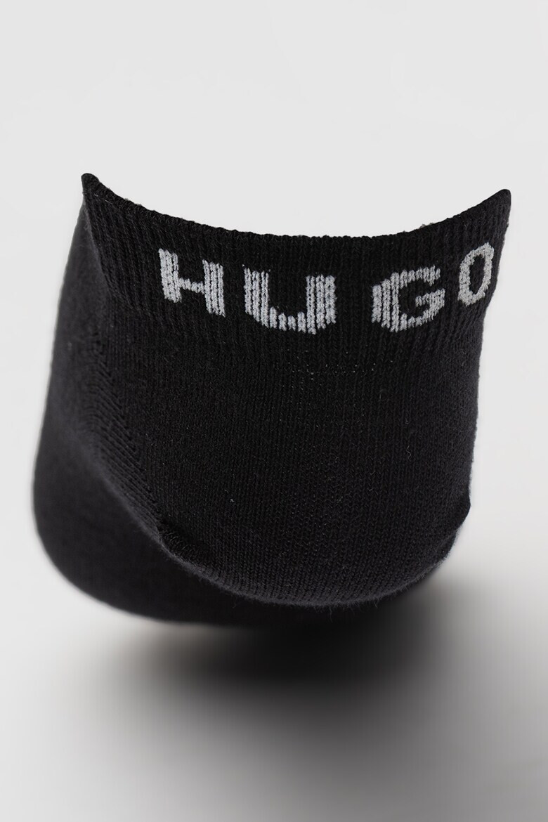 HUGO Къси чорапи с лого - 3 чифта - Pepit.bg
