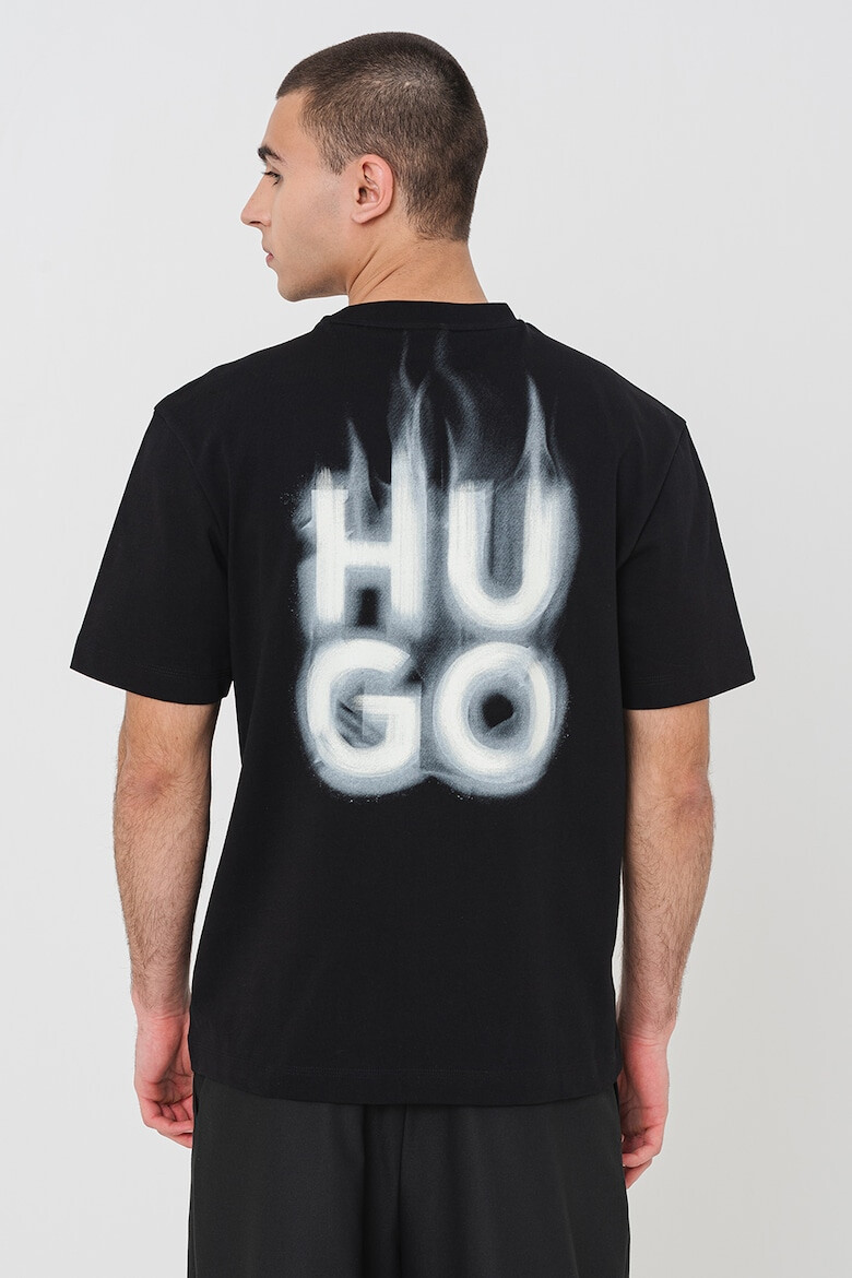 HUGO Памучна тениска Dalsar с лого - Pepit.bg