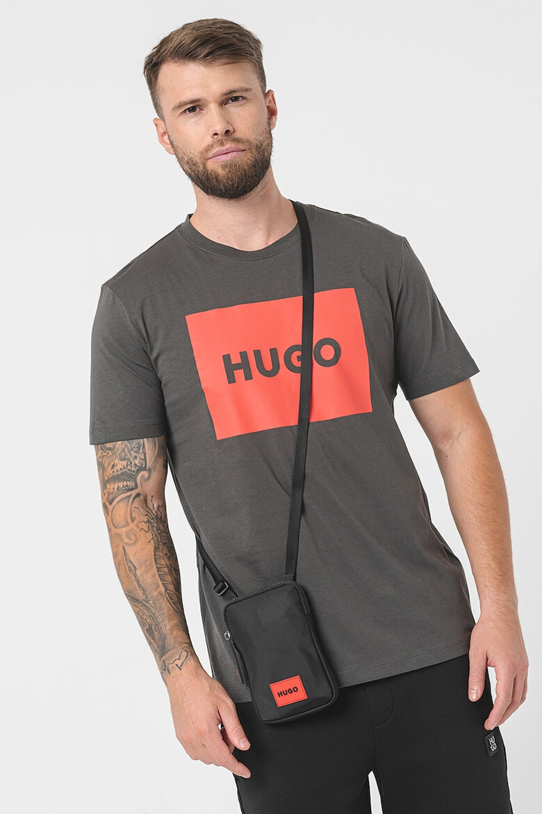 HUGO Тениска Dulive със стандартна кройка и лого - Pepit.bg