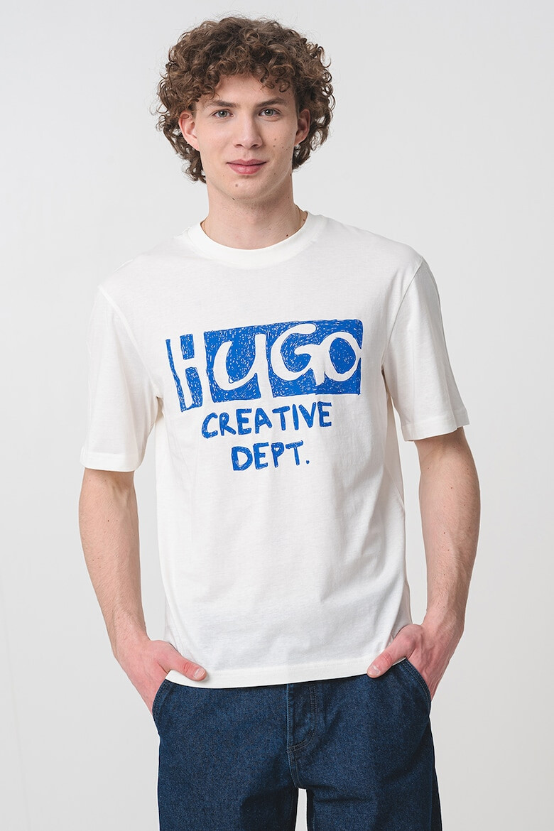 HUGO Памучна тениска Nugocrea - Pepit.bg