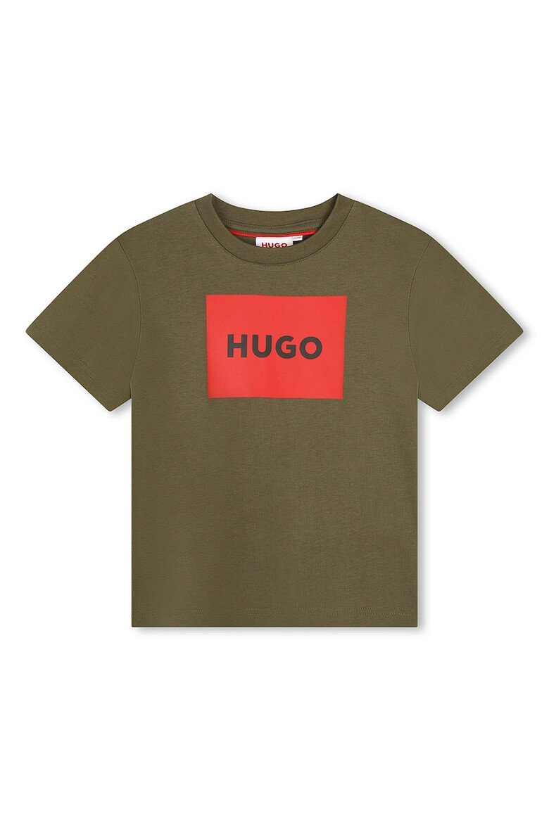 HUGO Памучна тениска с лого - Pepit.bg
