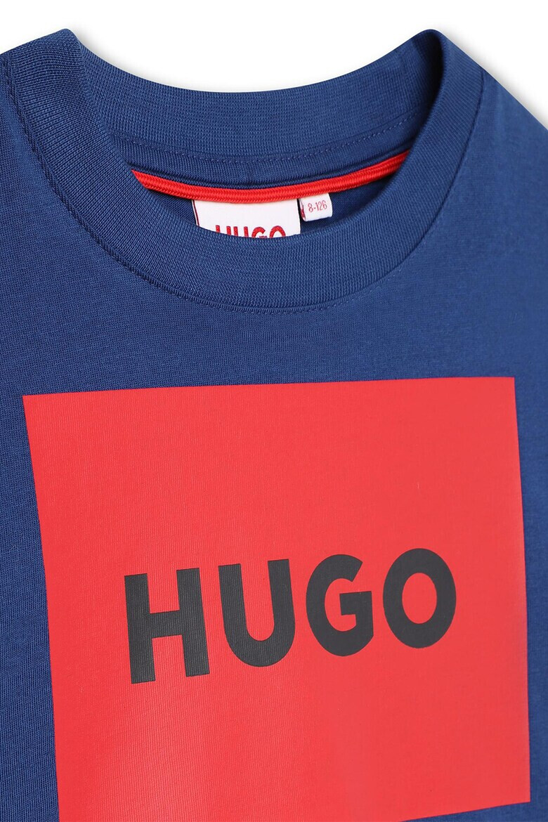 HUGO Памучна тениска с лого - Pepit.bg