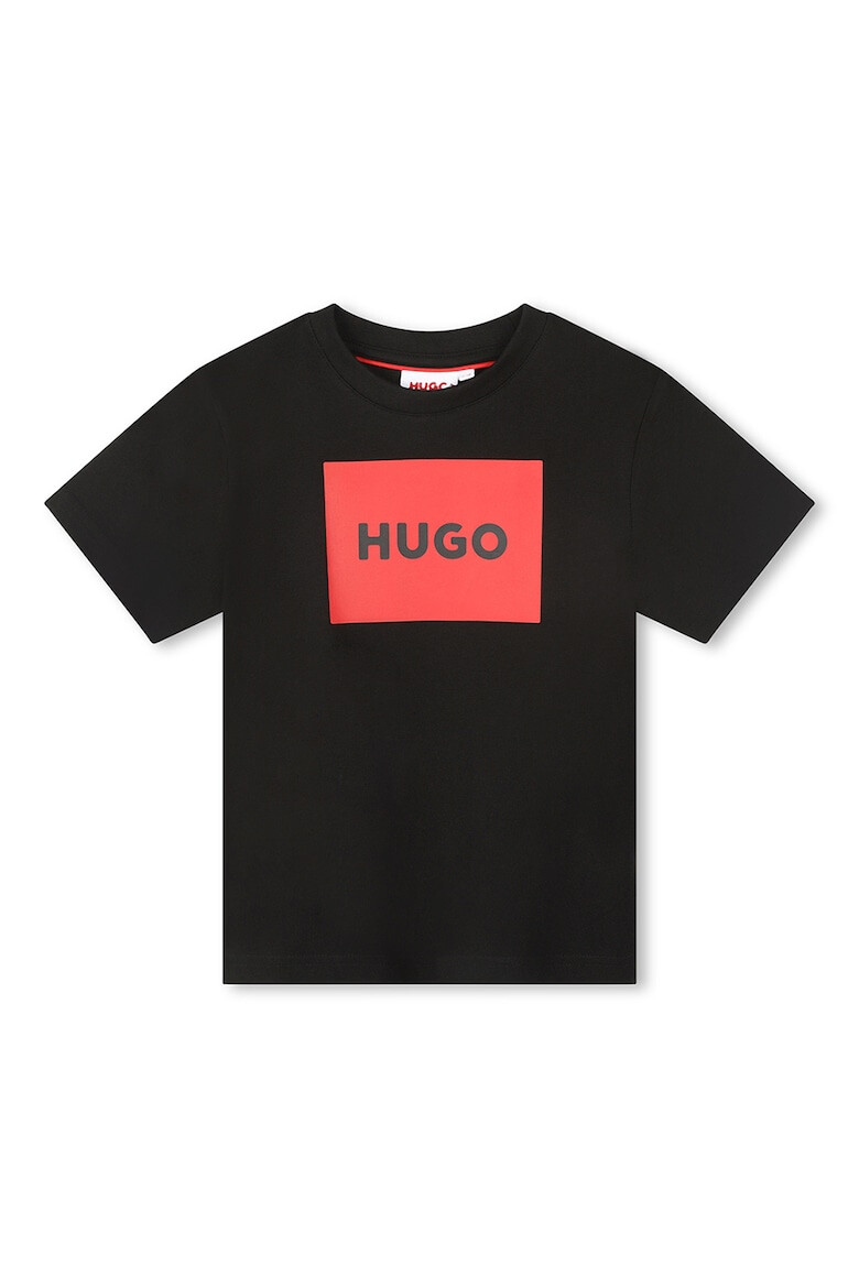 HUGO Памучна тениска с лого - Pepit.bg