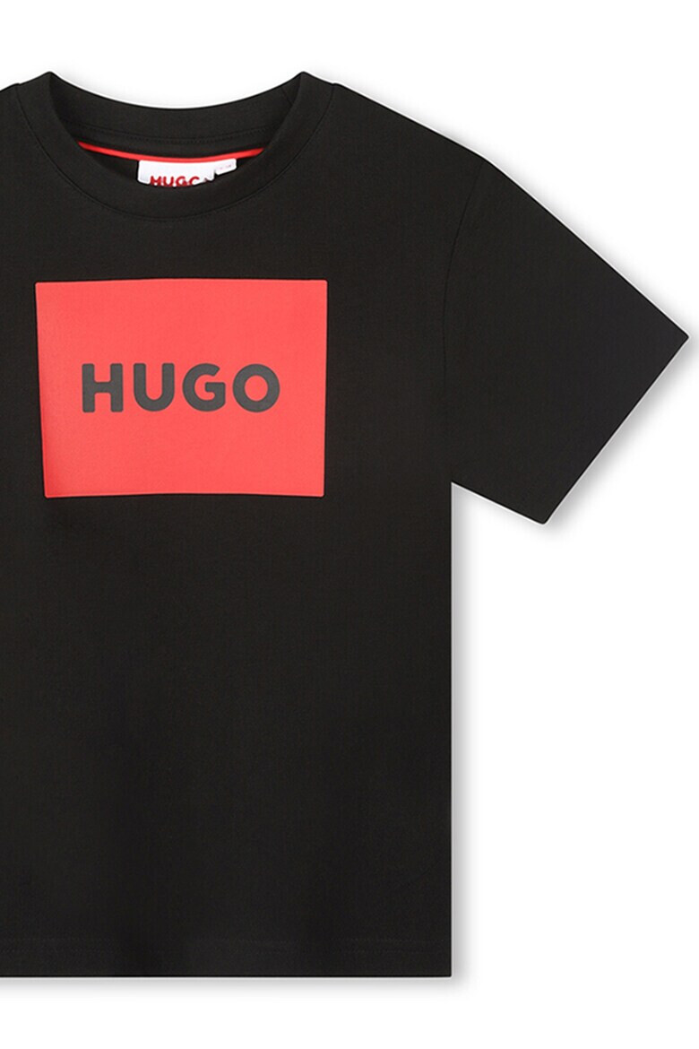 HUGO Памучна тениска с лого - Pepit.bg