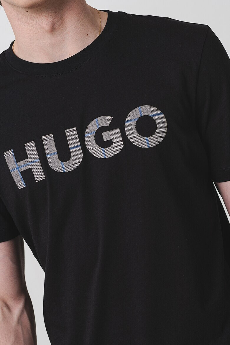 HUGO Памучна тениска с лого - Pepit.bg