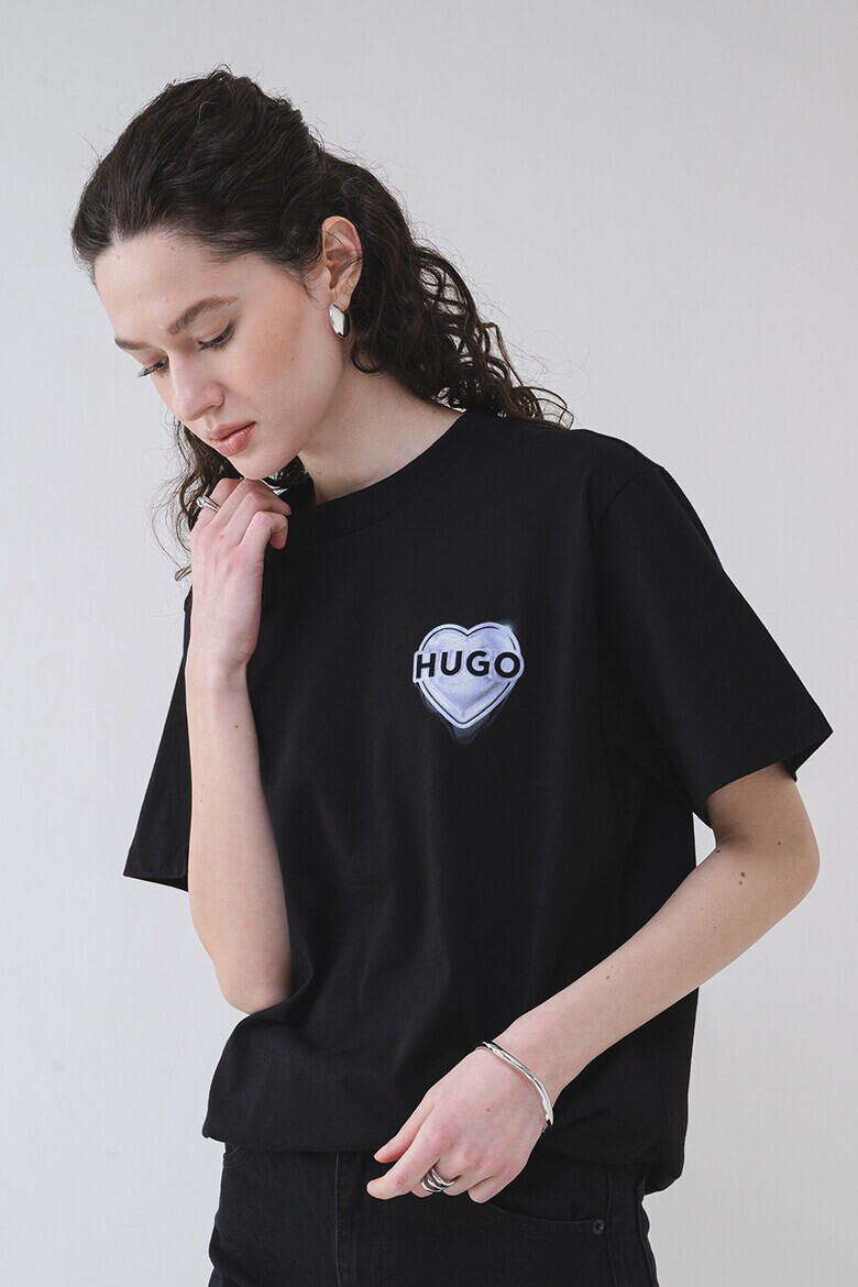 HUGO Памучна тениска Vintage - Pepit.bg
