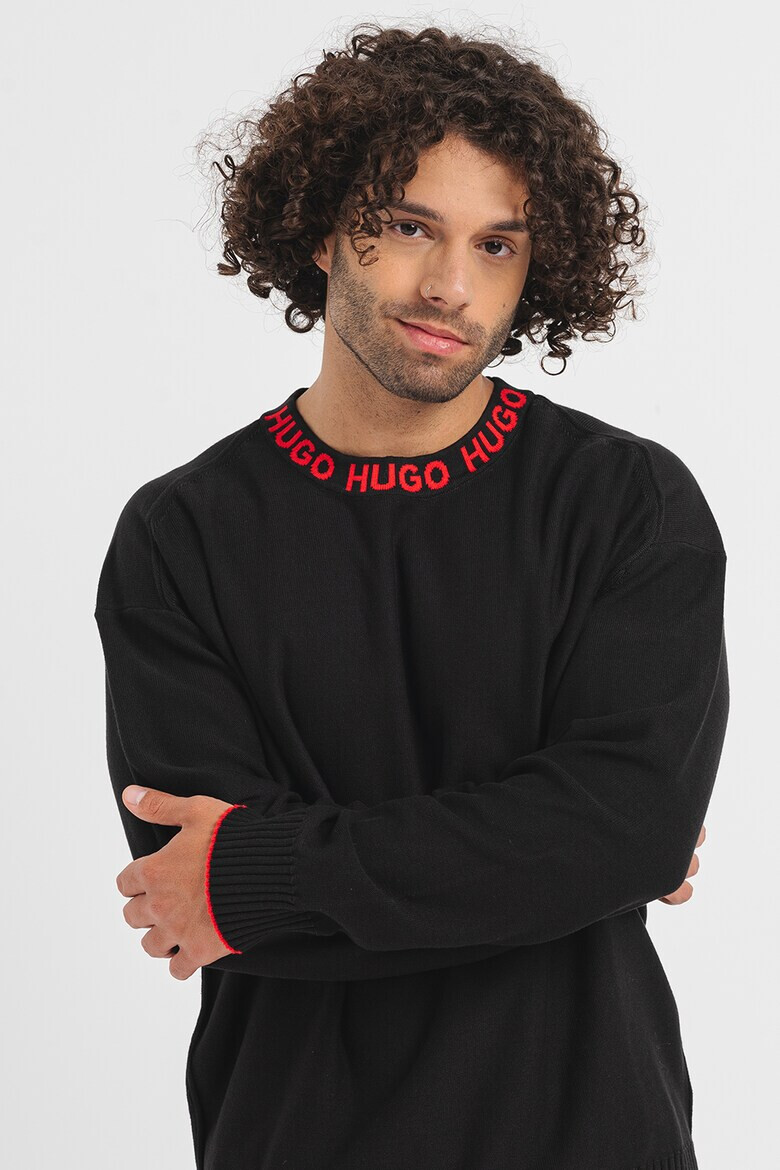 HUGO Пуловер Smarlo с лого - Pepit.bg