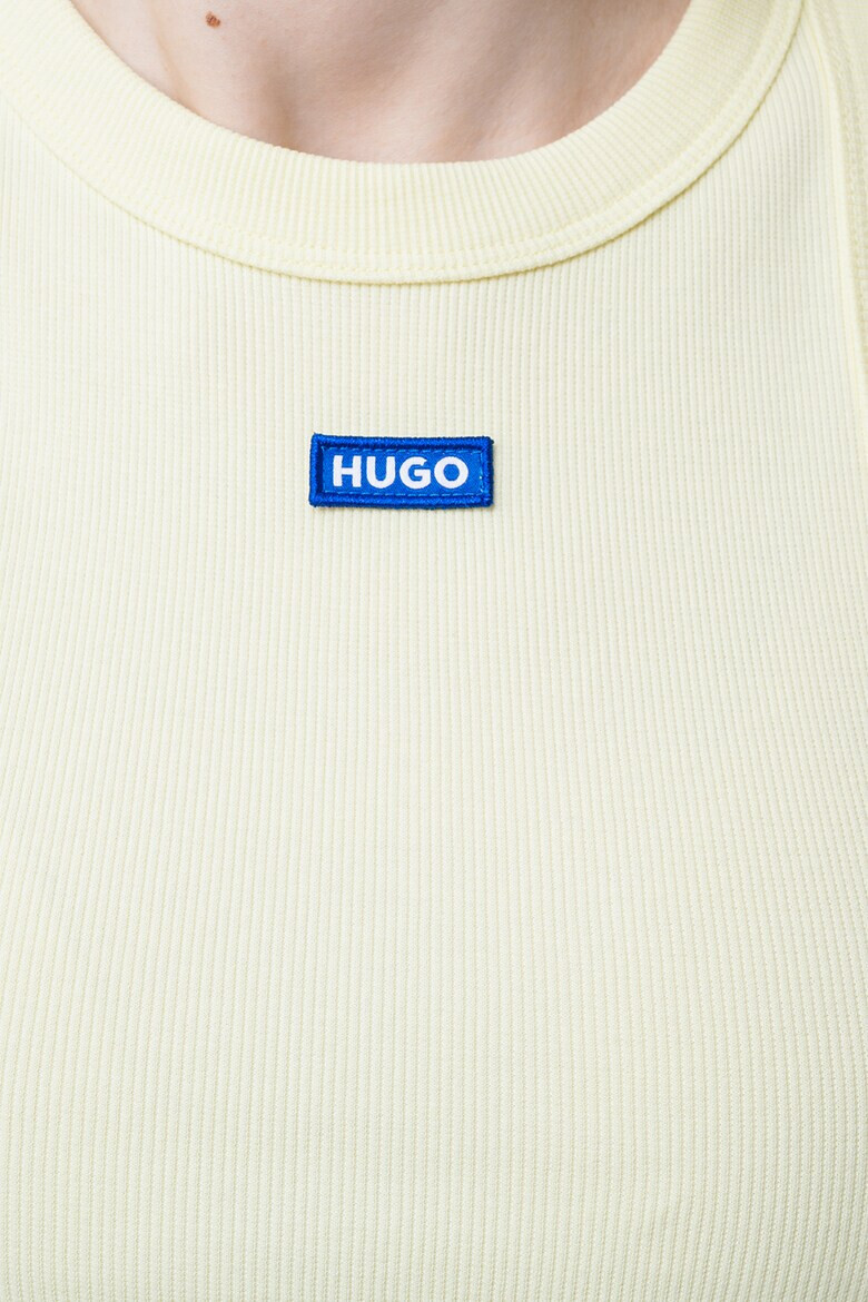 HUGO Слим топ Easy с изрязан гръб - Pepit.bg