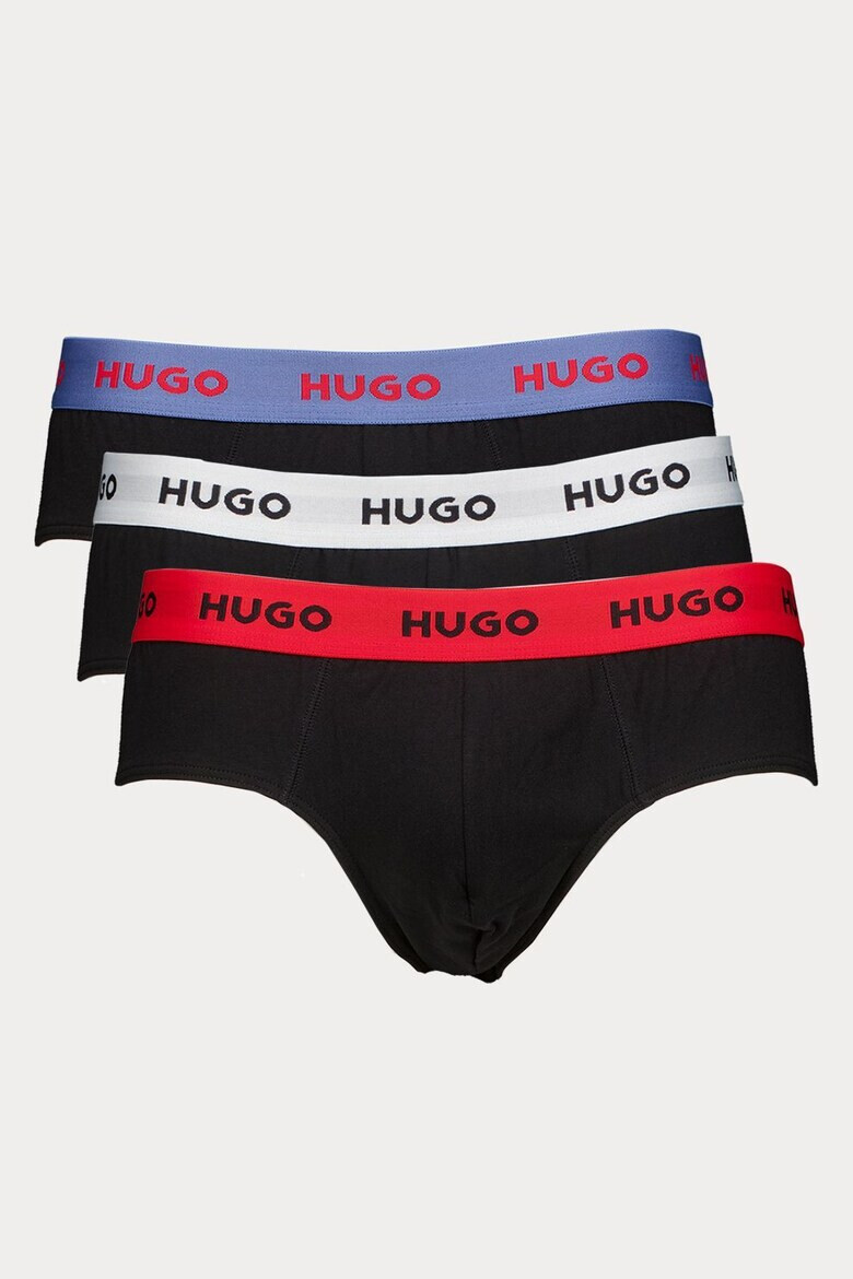 HUGO Слипове с лого - 3 чифта - Pepit.bg