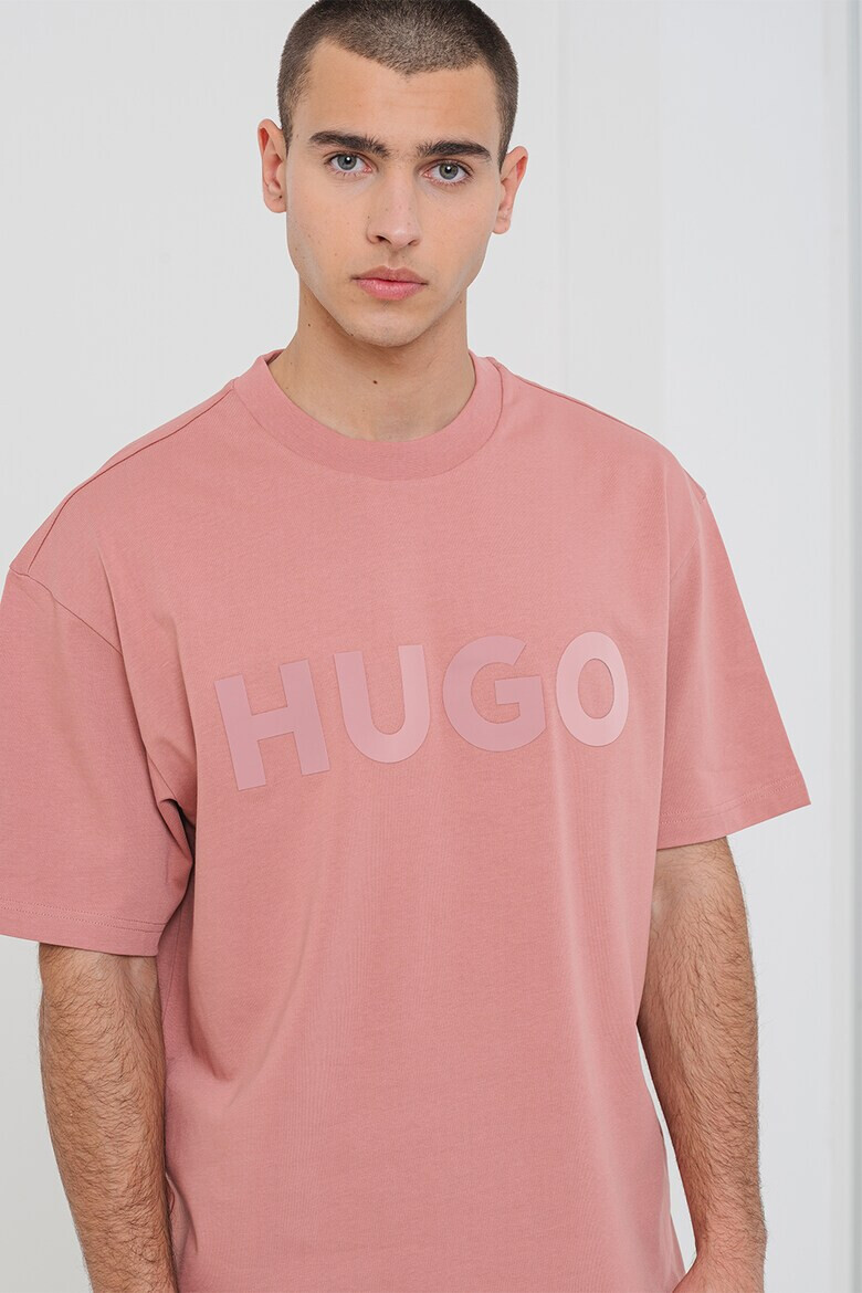 HUGO Свободна тениска с лого - Pepit.bg