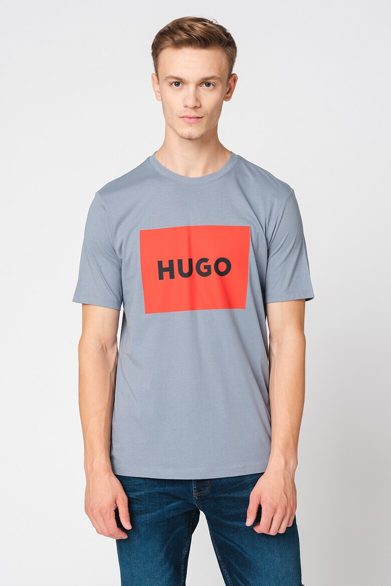 HUGO Тениска Dulive със стандартна кройка и лого - Pepit.bg