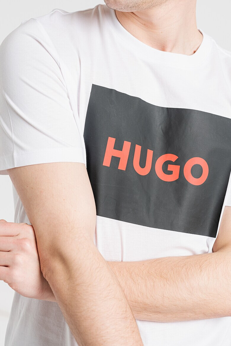 HUGO Тениска Dulive със стандартна кройка и лого - Pepit.bg