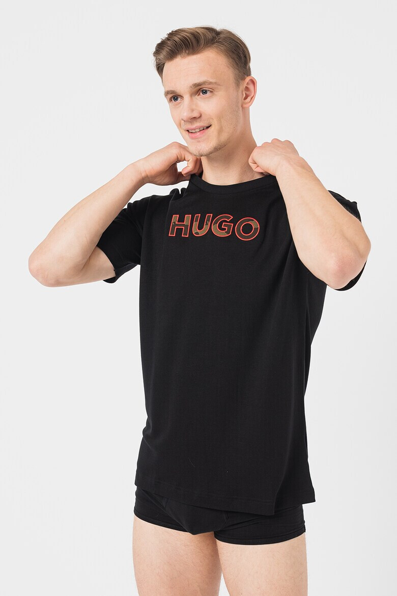 HUGO Тениска с лиосел Camo - Pepit.bg