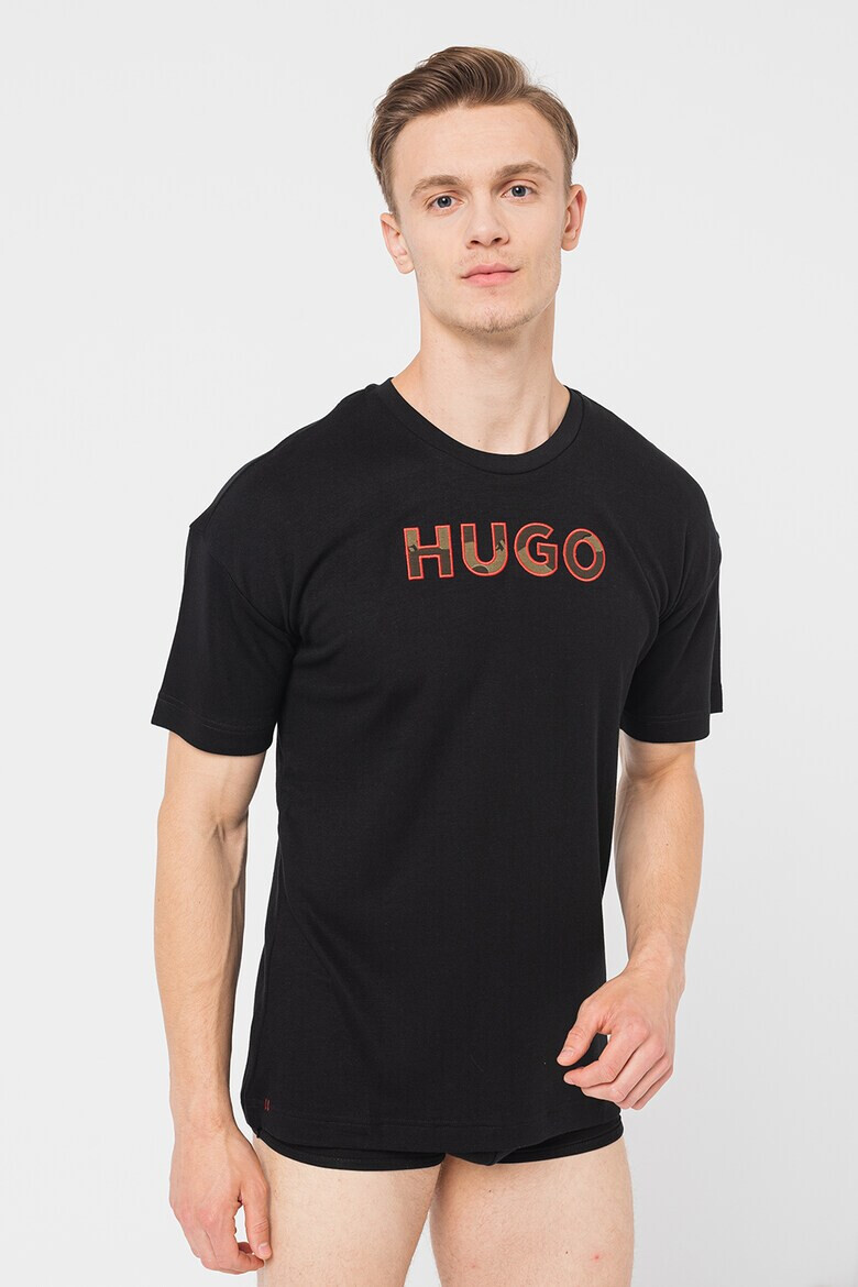 HUGO Тениска с лиосел Camo - Pepit.bg