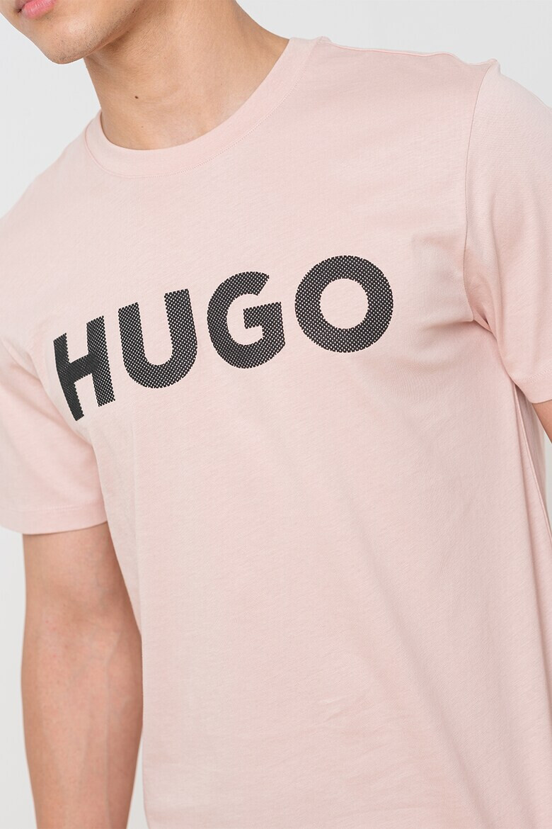 HUGO Тениска с овално деколте и лого - Pepit.bg