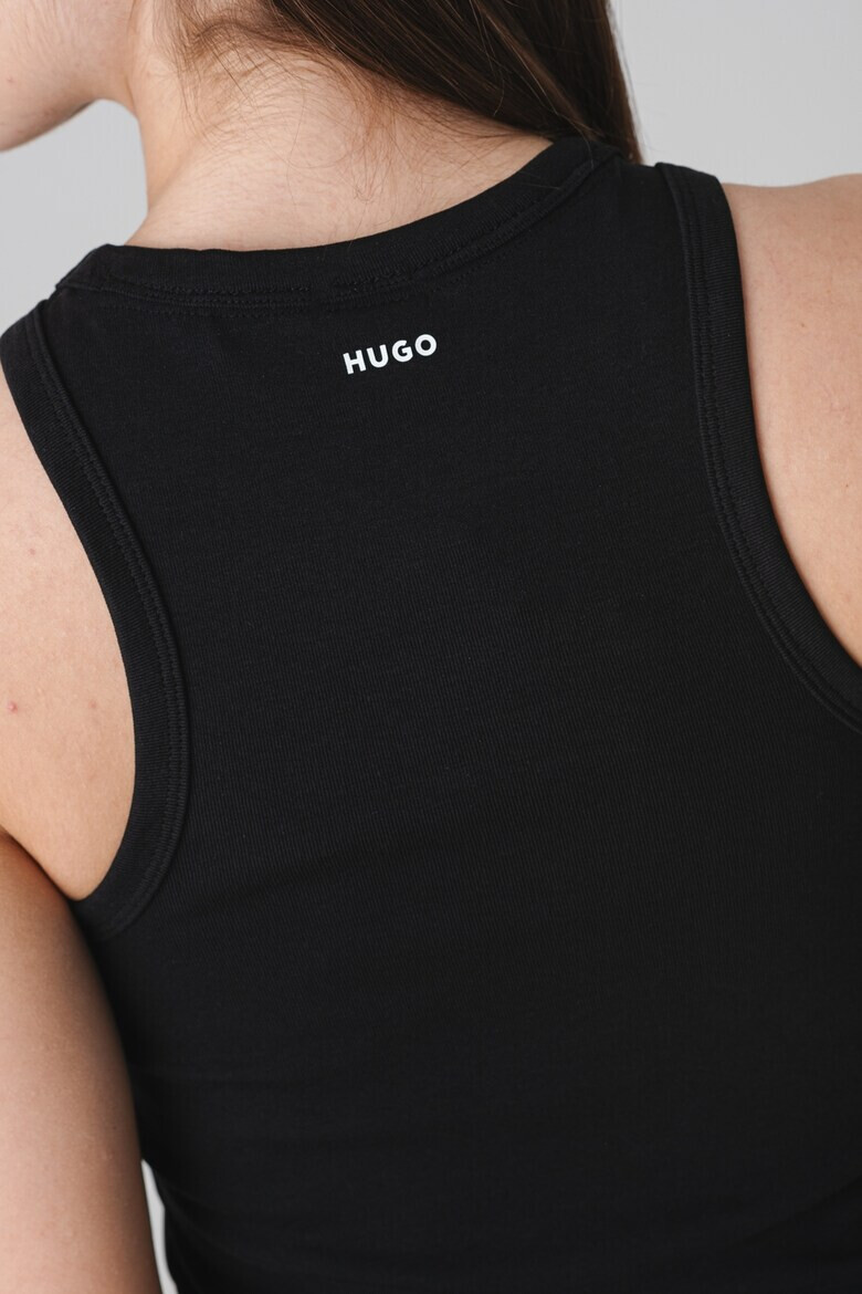 HUGO Топ с памук - Pepit.bg