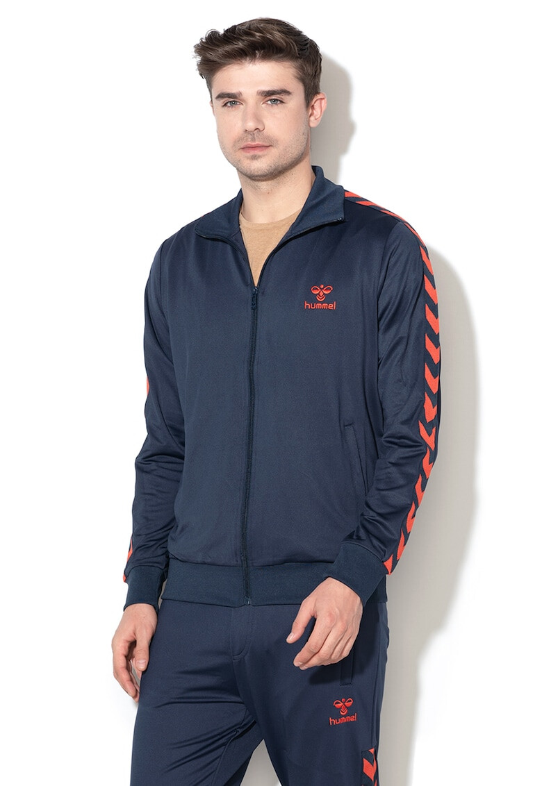 Hummel Суитшърт Nathan с лого и цип - Pepit.bg