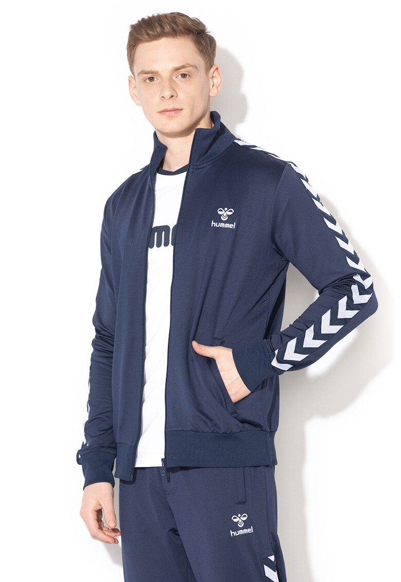Hummel Суитшърт Nathan с лого и цип - Pepit.bg