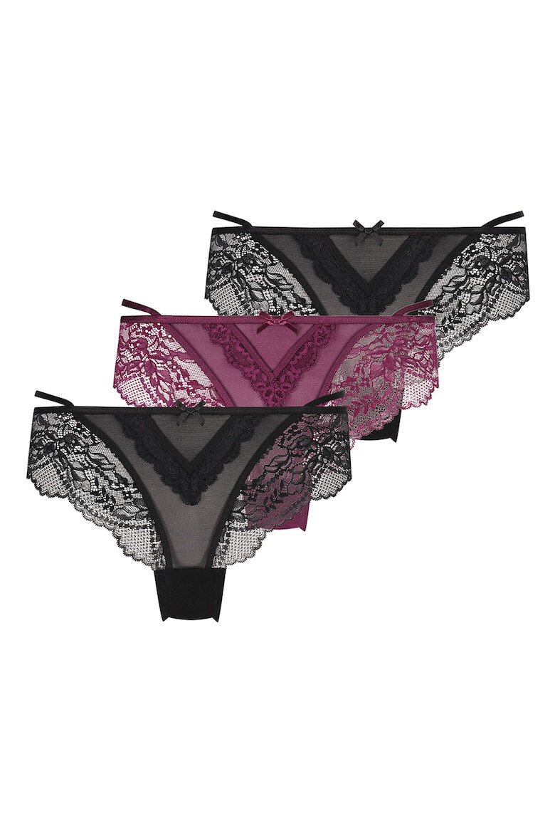 Hunkemoller Бикини с дантела - 3 чифта - Pepit.bg