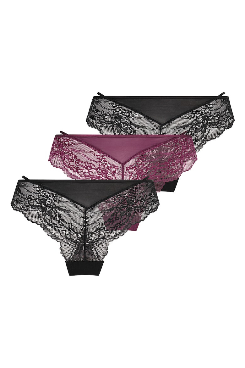 Hunkemoller Бикини с дантела - 3 чифта - Pepit.bg