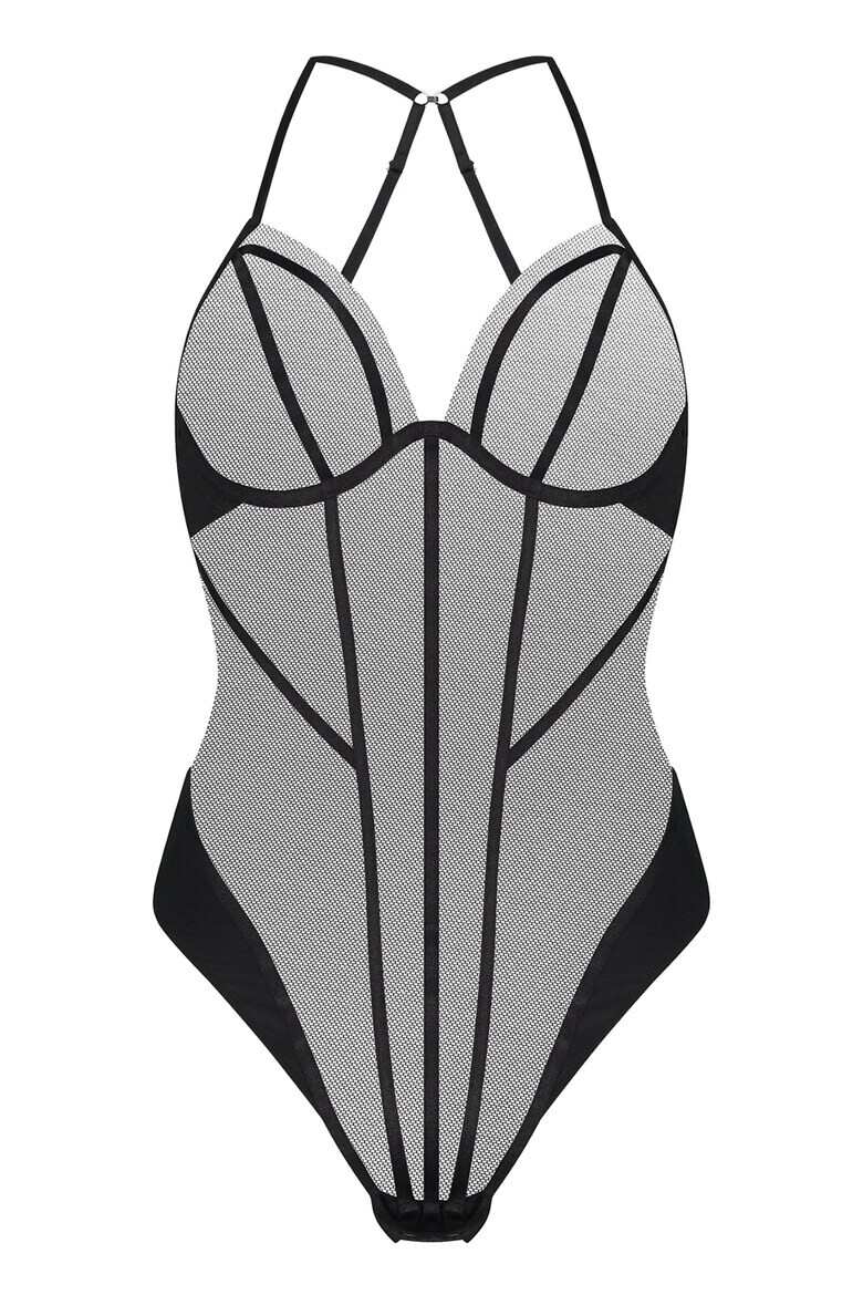 Hunkemoller Мрежесто боди с банели - Pepit.bg