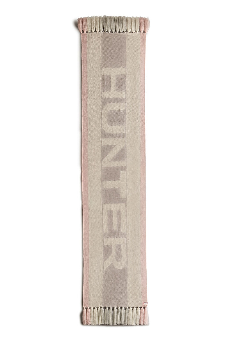 Hunter Десениран шал с ресни - Pepit.bg