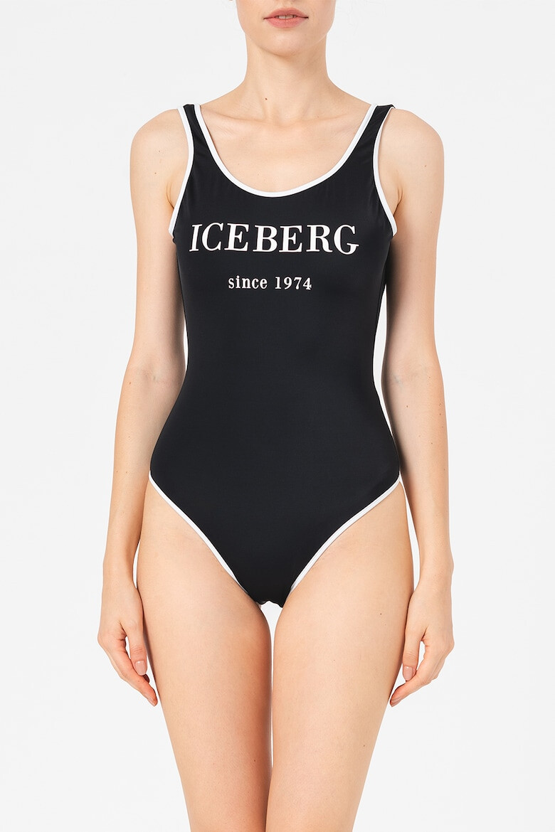 Iceberg Цял бански с десен с лого - Pepit.bg