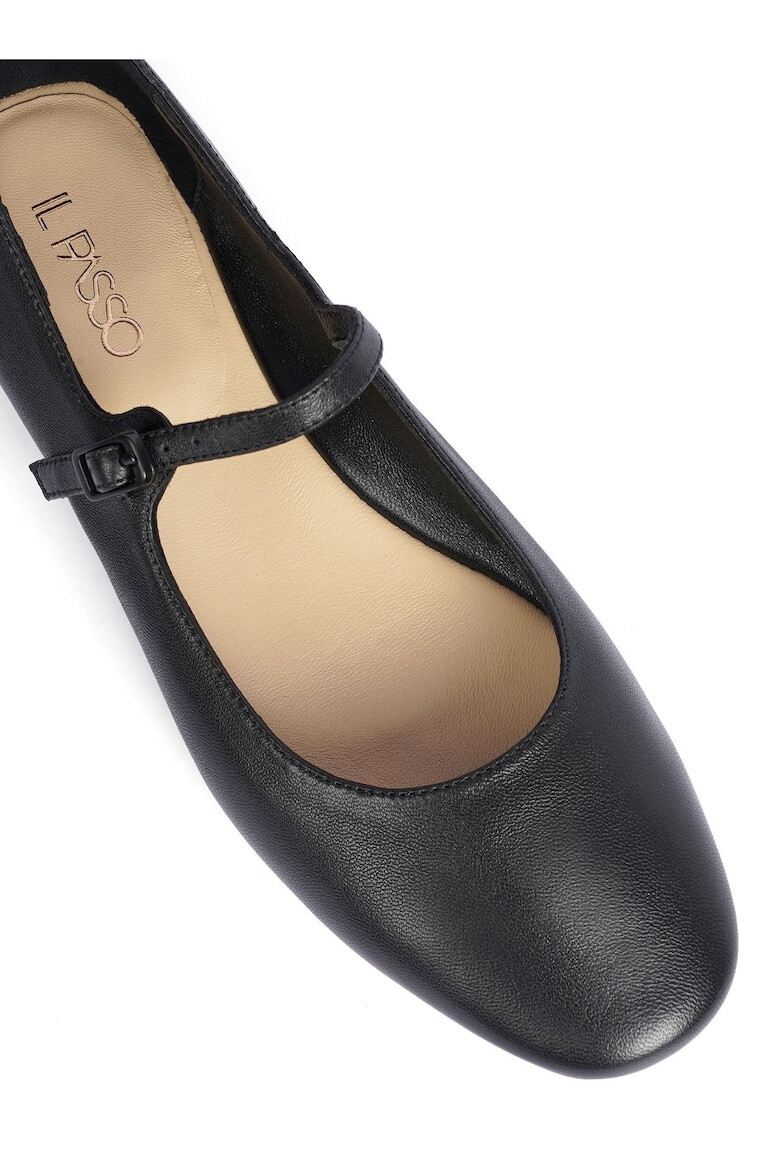 Il Passo Vickie Leather Flats - Черен - Pepit.bg