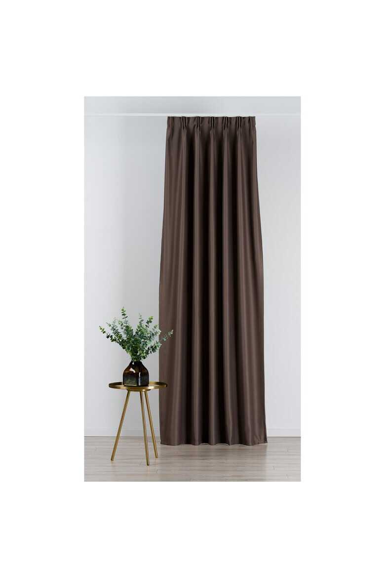 Imagine Драперия Blackout Living Textiles с подплата 140x260 см бяло-сиво - Pepit.bg