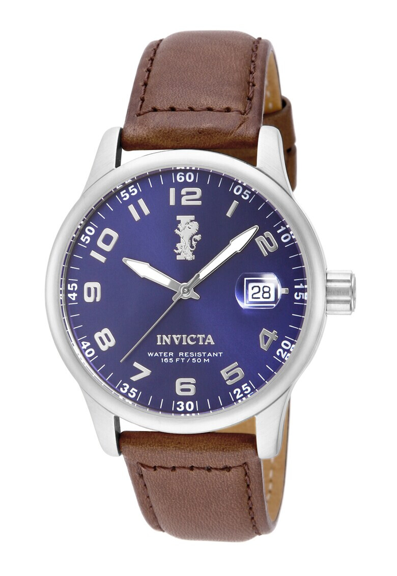 Invicta Часовник с кожена каишка - Pepit.bg