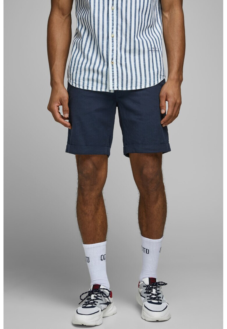 Jack&Jones Бермуди чино с лен - Pepit.bg