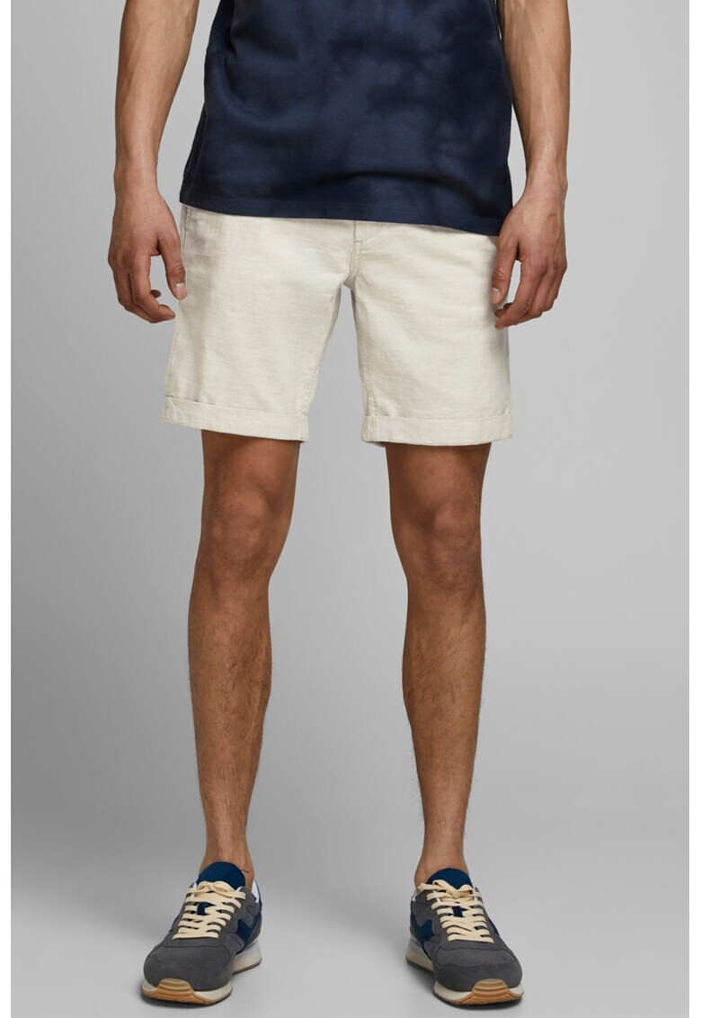 Jack&Jones Бермуди чино с лен - Pepit.bg