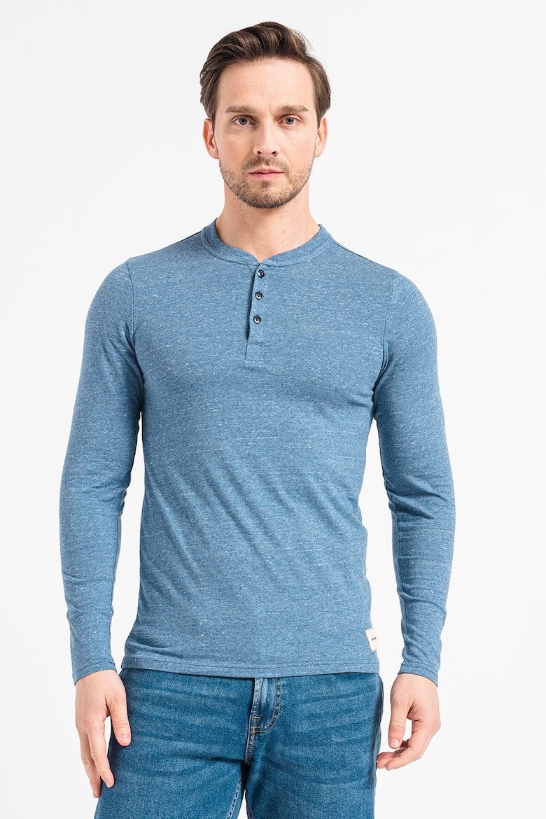 Jack & Jones Блуза Achenley с деколте Henley - Pepit.bg