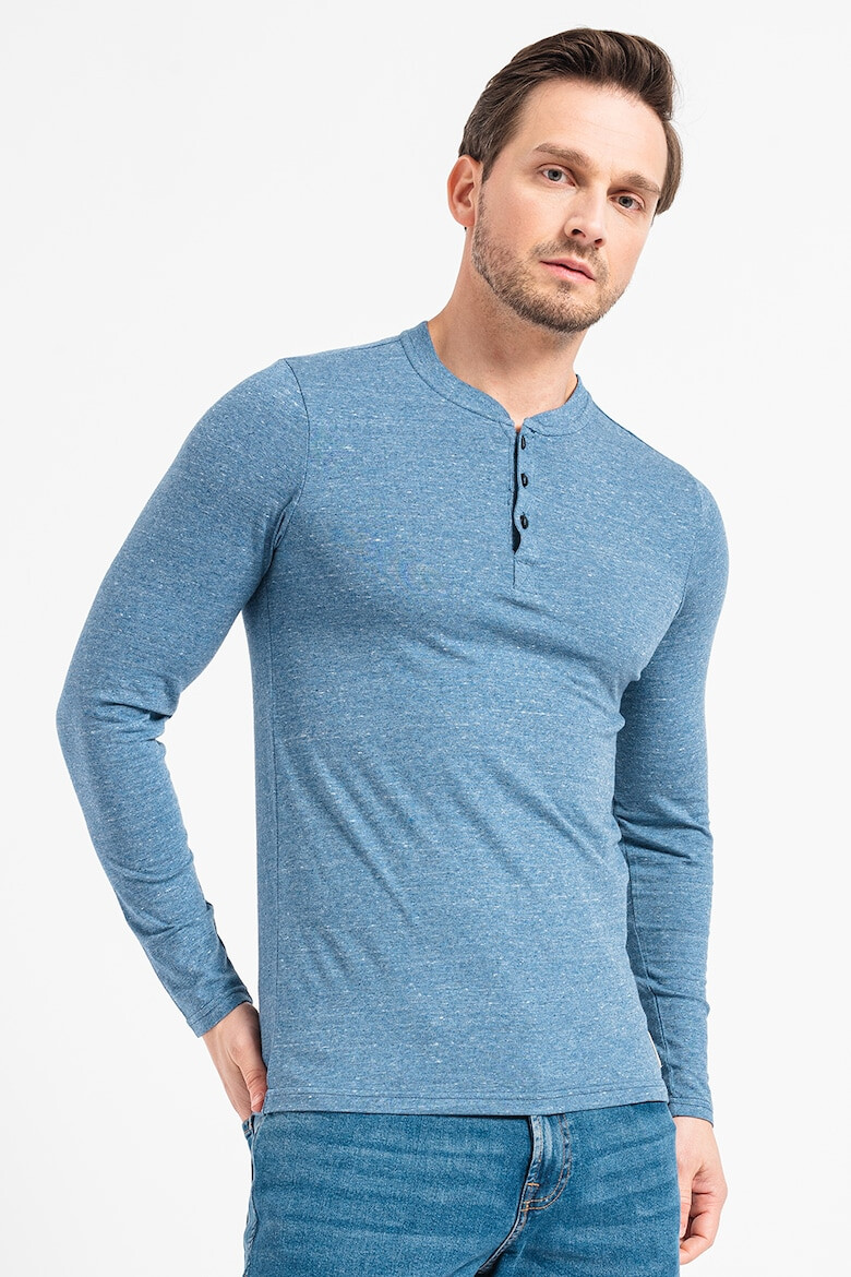 Jack & Jones Блуза Achenley с деколте Henley - Pepit.bg