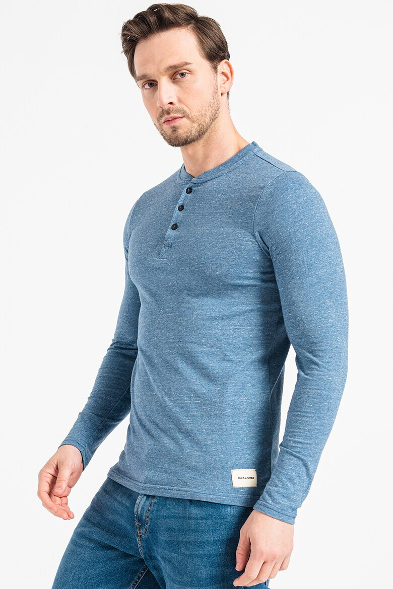 Jack & Jones Блуза Achenley с деколте Henley - Pepit.bg