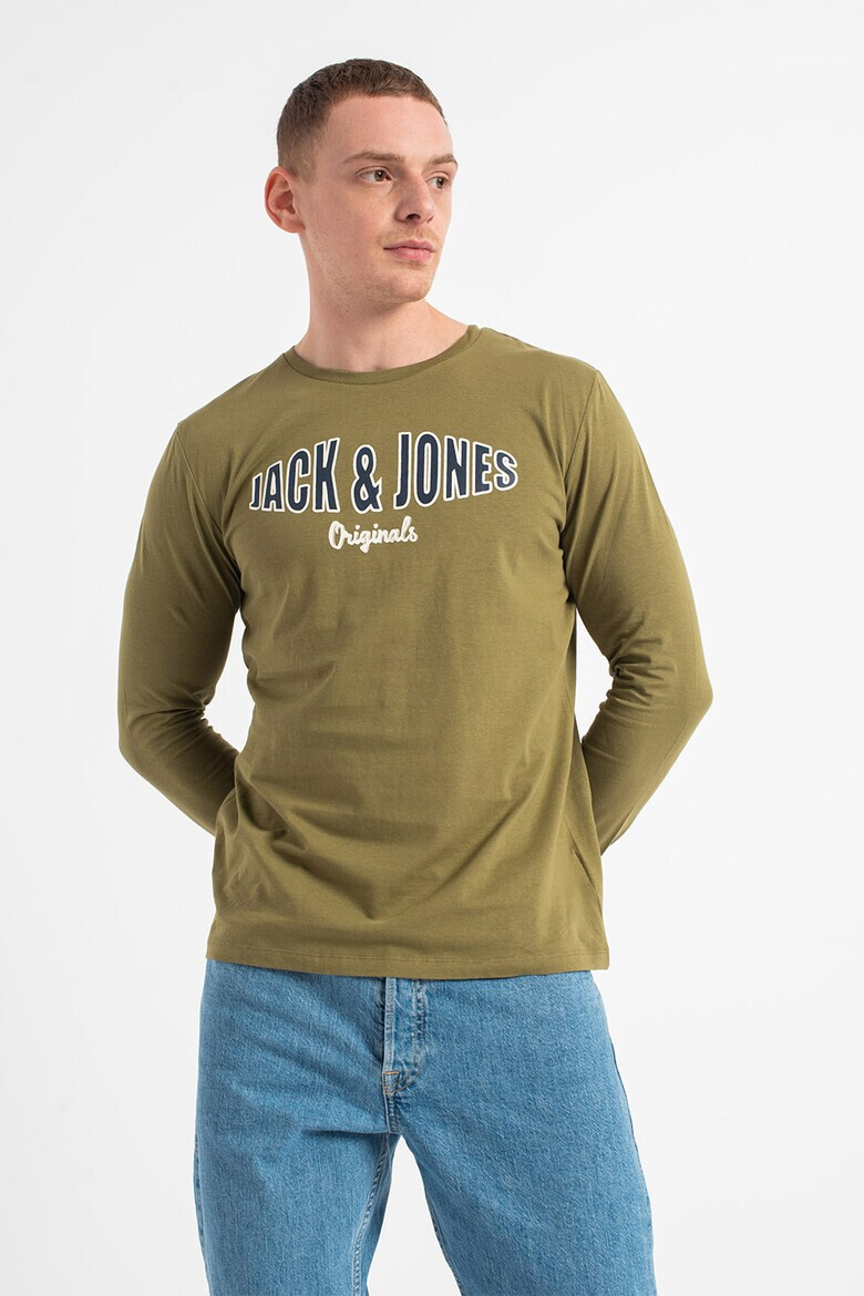 Jack & Jones Блуза Olive с лого - Pepit.bg